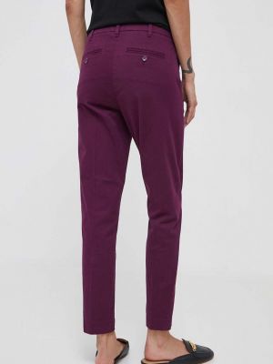 Přiléhavé kalhoty Sisley fialové