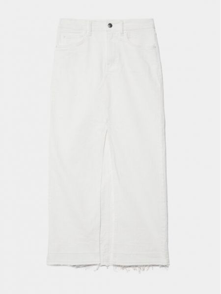 Spódnica jeansowa Sisley biała