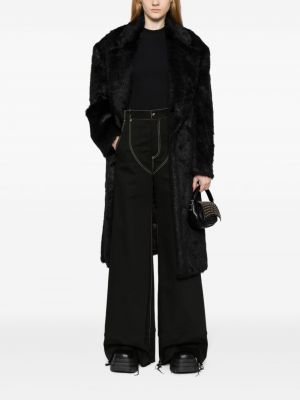 Manteau de fourrure Junya Watanabe noir