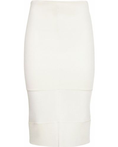 Priehľadná midi sukňa Tom Ford biela