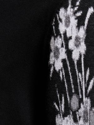 Kvetinový sveter s potlačou Amiri čierna