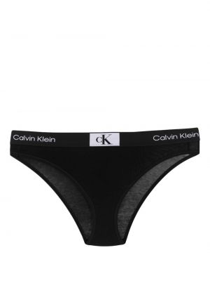 Slip con stampa Calvin Klein nero