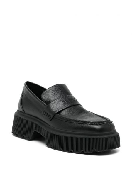Leder loafers Senso schwarz