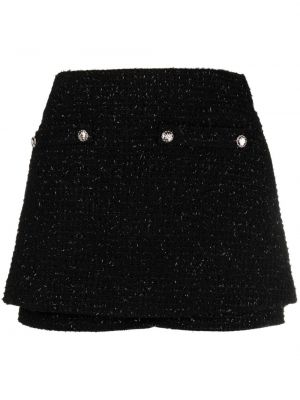 Pantaloni scurți din tweed Maje negru
