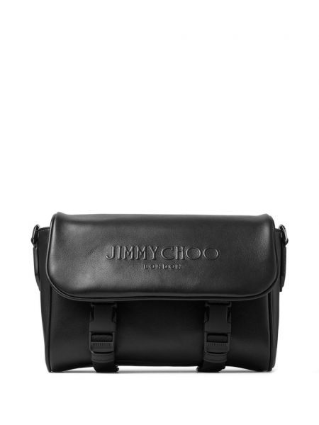 Kožená taška Jimmy Choo čierna