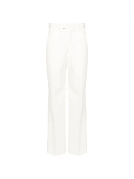 Białe proste spodnie Mm6 Maison Margiela