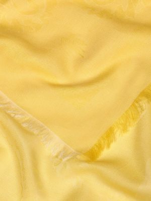 Žakardinis medvilninis šalikas su paisley raštu Etro geltona