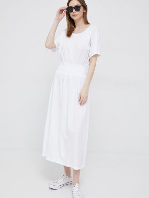 Pamučna midi haljina Deha bijela