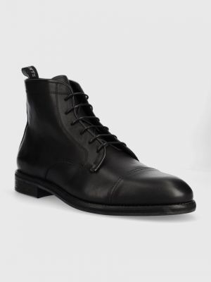Kožne cipele Allsaints crna