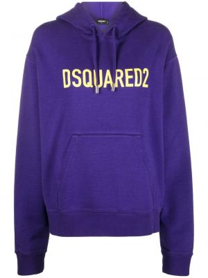 Trykt hettegenser Dsquared2 lilla