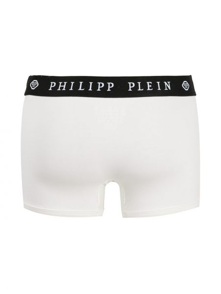 Boxershorts mit print Philipp Plein weiß