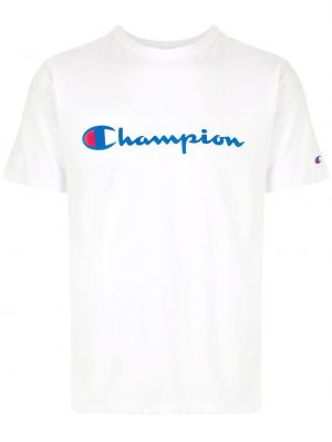Camiseta con estampado Champion blanco