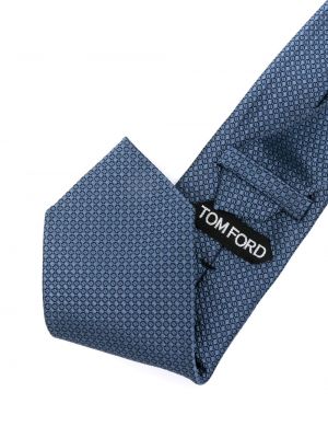 Jedwabny krawat Tom Ford niebieski