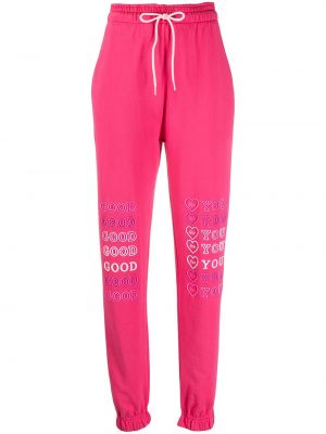 Спортни панталони с принт Ireneisgood розово