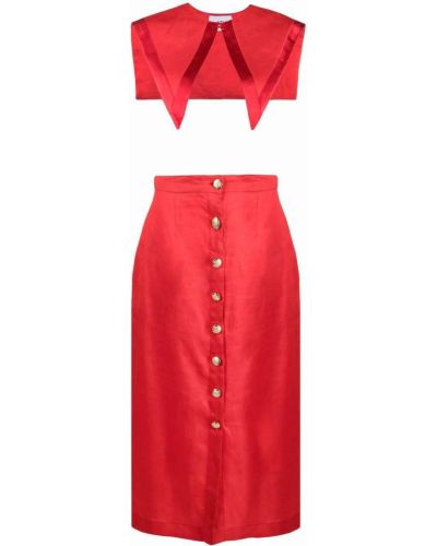 Falda midi Atu Body Couture rojo
