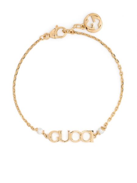Armband mit kristallen Gucci gold