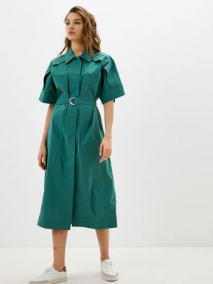 Зеленое платье-рубашка Baon