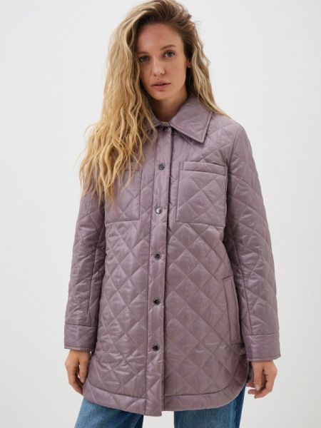 Утепленная демисезонная куртка Adele Fashion розовая