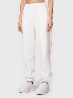 Pantalon de joggings en tricot Gina Tricot blanc