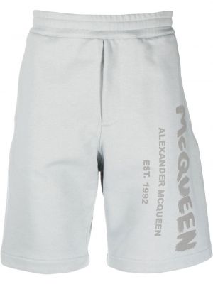 Pantaloncini sportivi con stampa Alexander Mcqueen