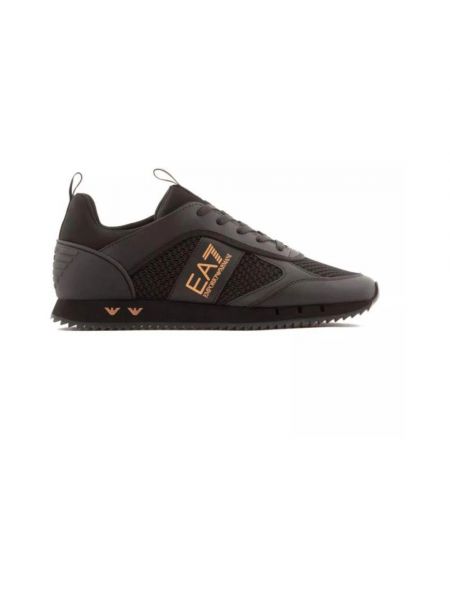 Czarne sneakersy z nadrukiem Emporio Armani Ea7
