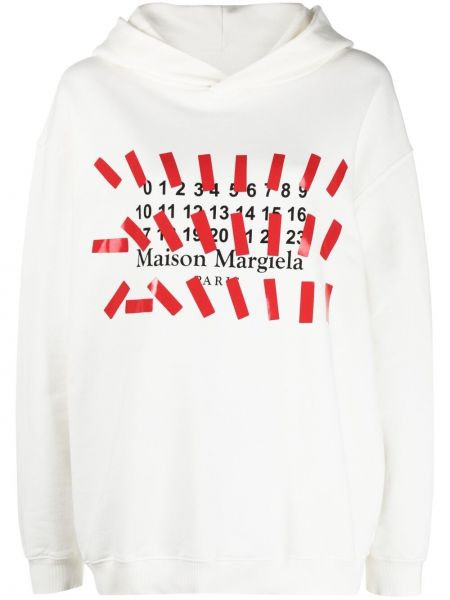 Oversize hoodie mit print Maison Margiela