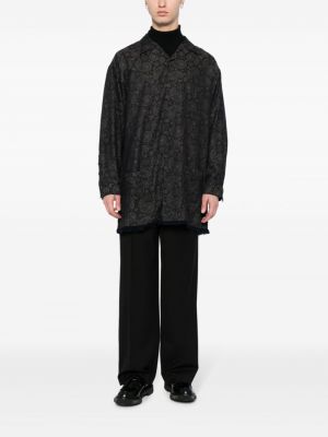 Płaszcz z wzorem paisley żakardowy Yohji Yamamoto