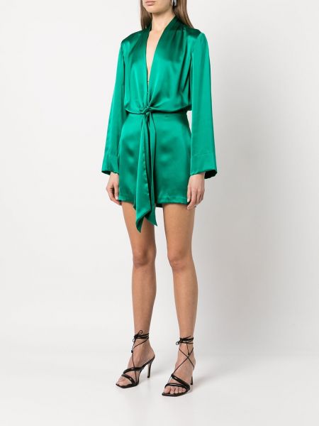 Mini šaty Michelle Mason zelené