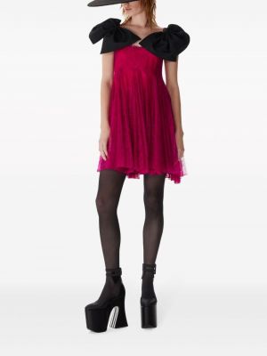 Krajkové koktejlové šaty s mašlí Nina Ricci