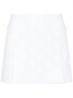 Jacquard mini suknja Dolce & Gabbana bijela