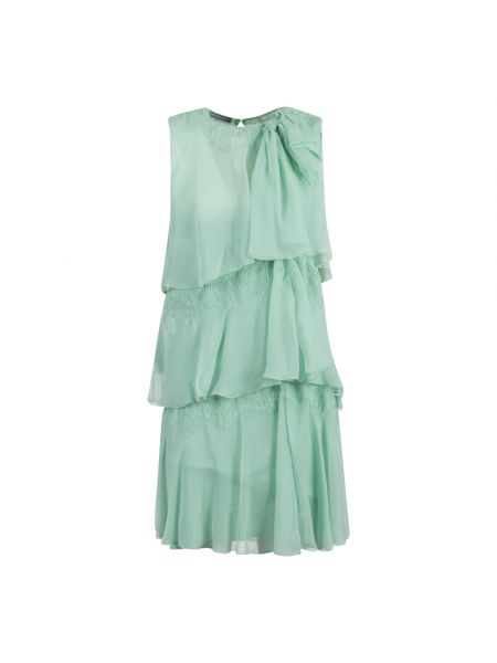 Zielona sukienka mini Alberta Ferretti