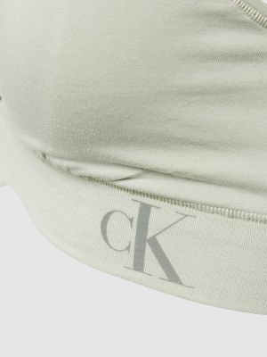 Biustonosz z nadrukiem Calvin Klein Underwear zielony
