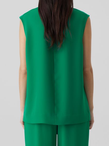 Блузка с воротником Closed зеленая