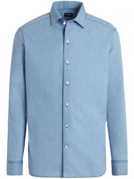 Denim skjorte Zegna blå