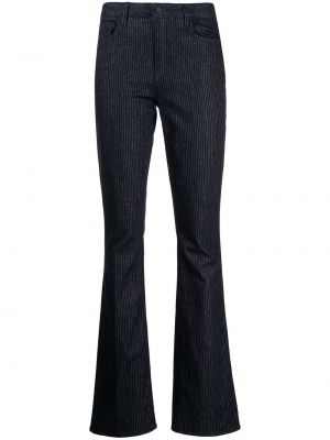 Прямые джинсы с завышенной талией L’agence, синие