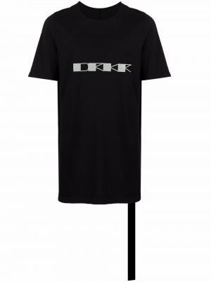 Camiseta con estampado Rick Owens Drkshdw negro