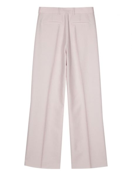 Rovné kalhoty Valentino Garavani růžové