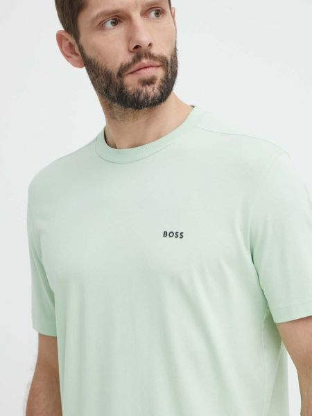 Koszulka z nadrukiem Boss Green zielona