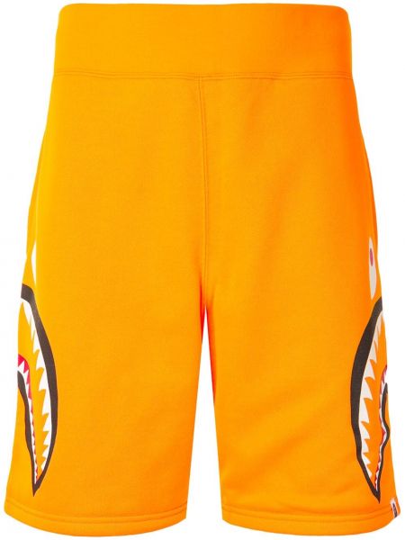 Pantalones cortos deportivos con estampado A Bathing Ape® naranja