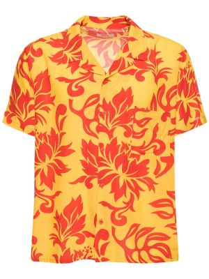 Camisa de flores manga corta con estampado tropical Erl