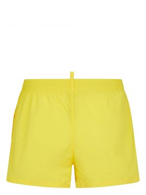 Shorts à imprimé Dsquared2 jaune