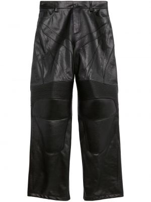 Kožené nohavice Balenciaga - čierna