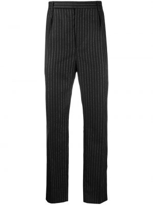 Pantalones a rayas Saint Laurent negro