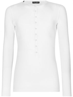 Krekls ar pogām Dolce & Gabbana balts