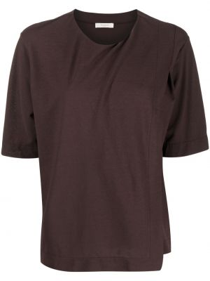 Asymmetrisk t-shirt Zanone brun