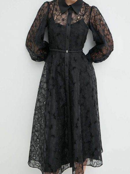 Длинное платье Nissa черное