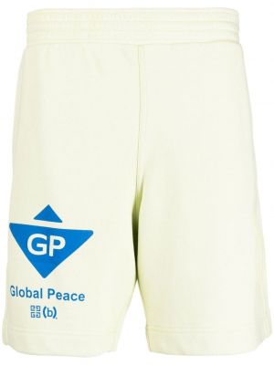Shorts de sport à imprimé Givenchy vert