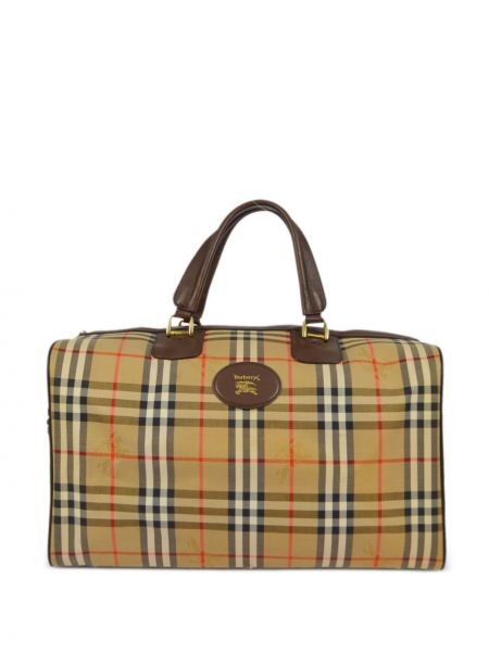 Καρό τσάντα με σχέδιο Burberry Pre-owned
