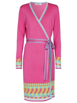 Midi šaty Diane Von Furstenberg růžové