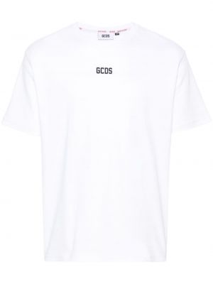 Bombažna majica Gcds bela